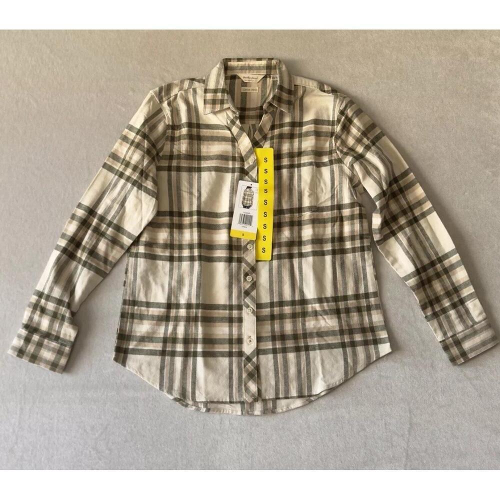 BRAND NEW - Weatherproof Vintage - Size S - Ladies' Long-Sleeve Flannel Shirt. N